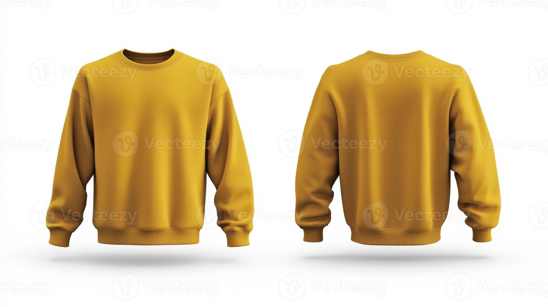 Blank yellow sweater mockup photo