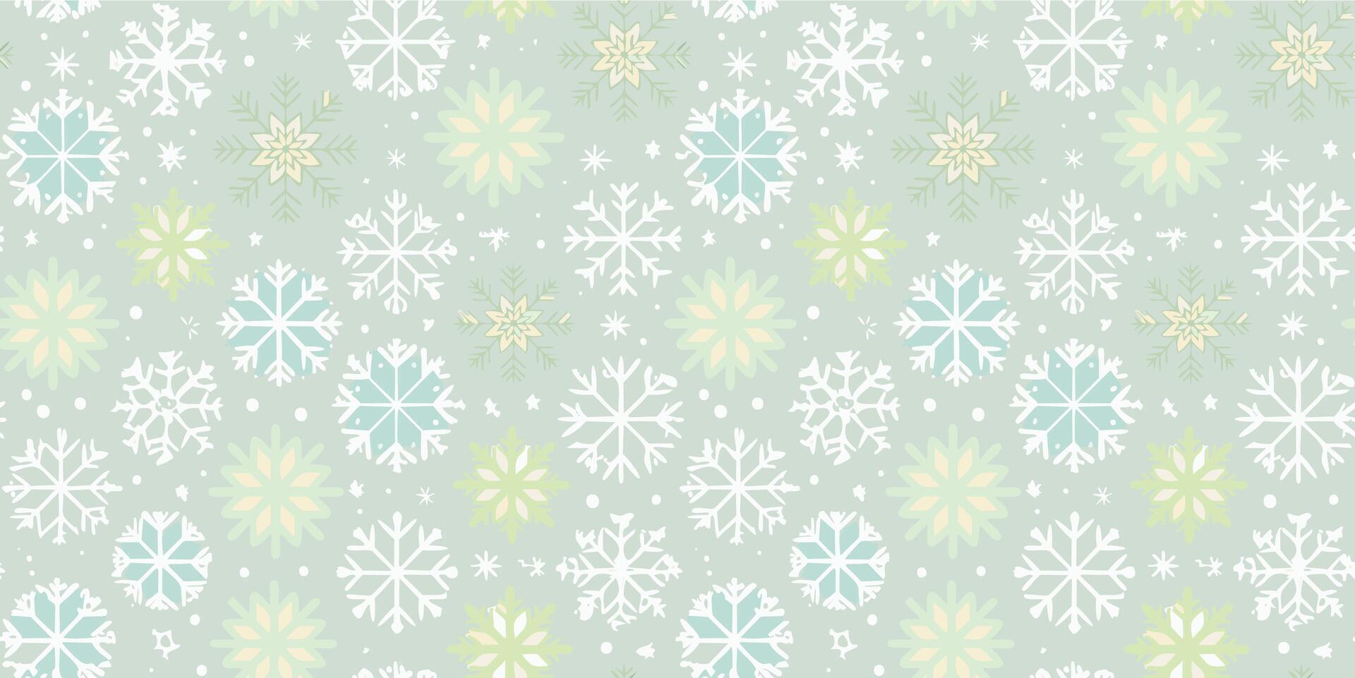 Merry Christmas new year seamless pattern beautiful texture, snowflakes holiday season design background for wrapping gifts and presents vector