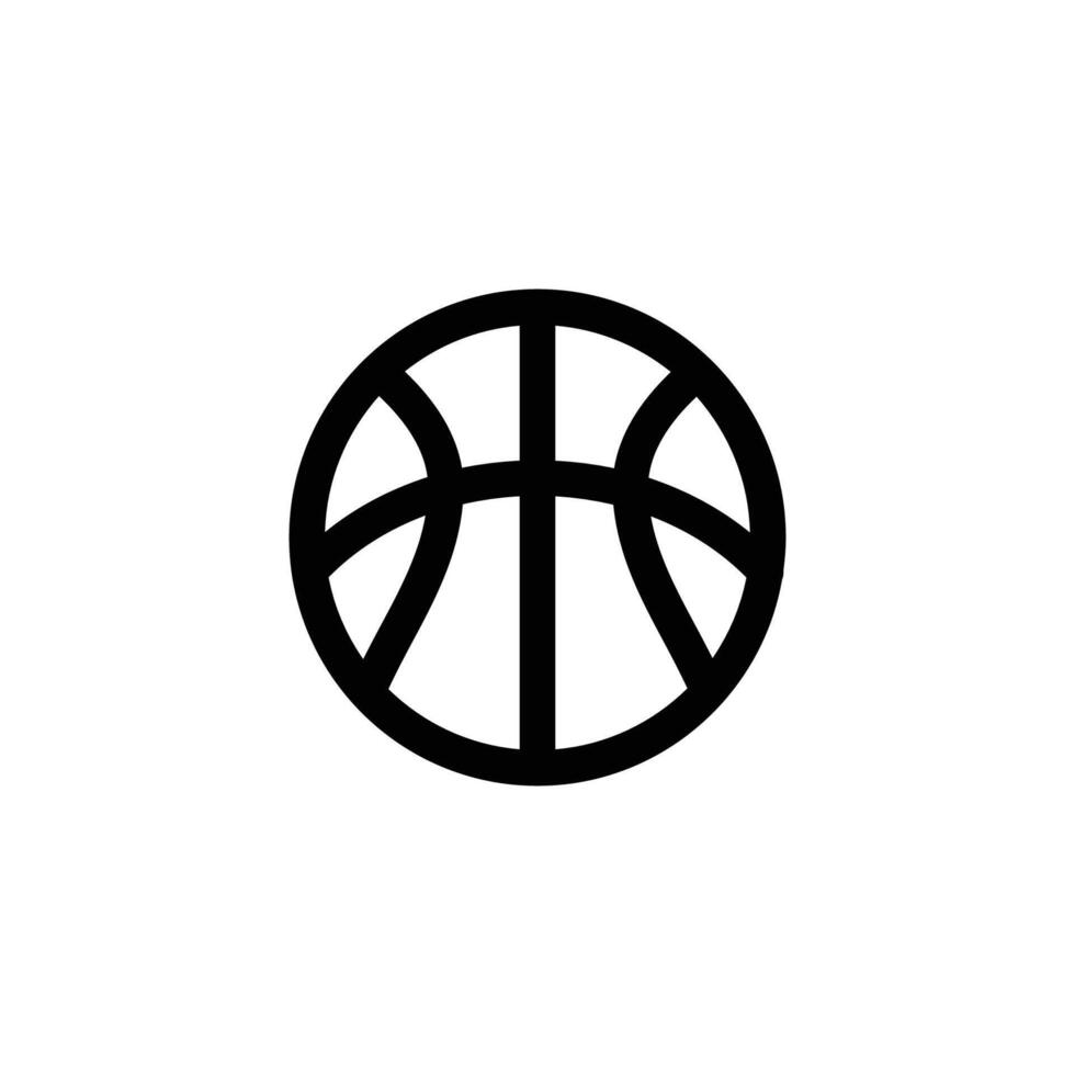 basketball icon line style vector