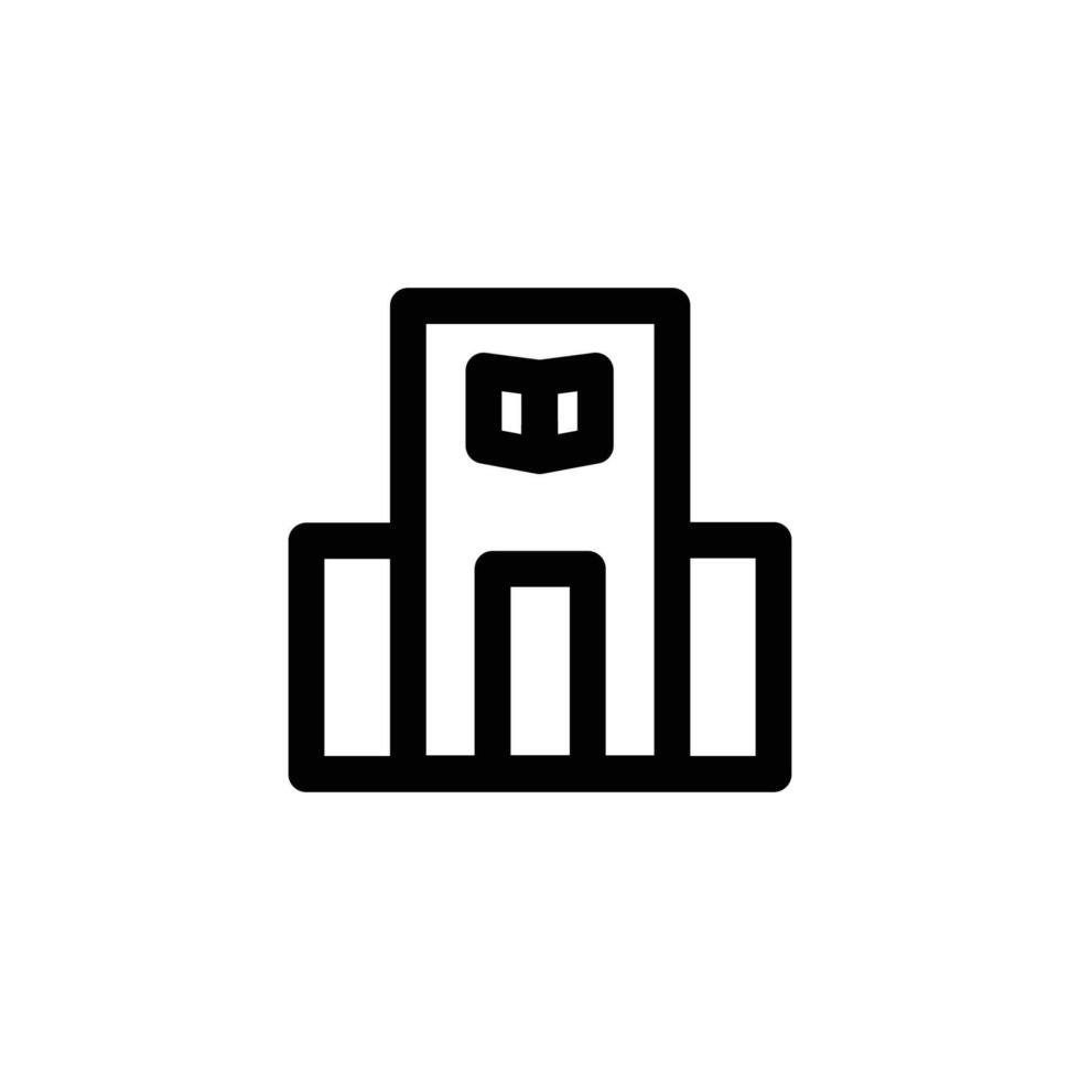 library icon line style vector