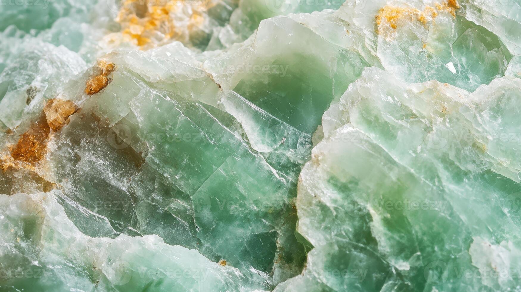 Chrysoprase crystal with rich green colors and intricate crystal patterns in high detail photo