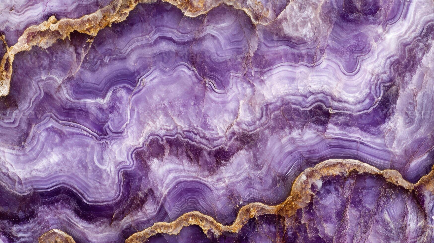 Close-up of charoite crystal with swirling purple patterns photo