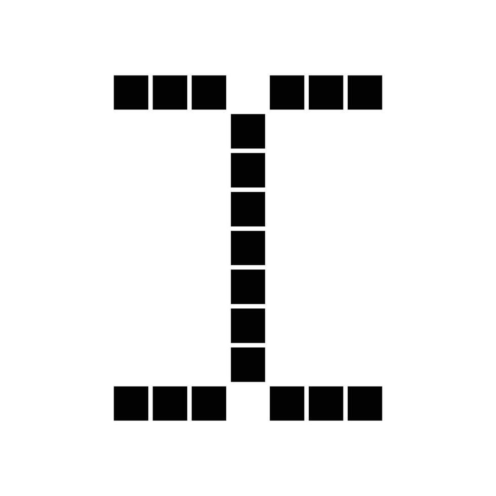 cursor icon, writing mark, text vector