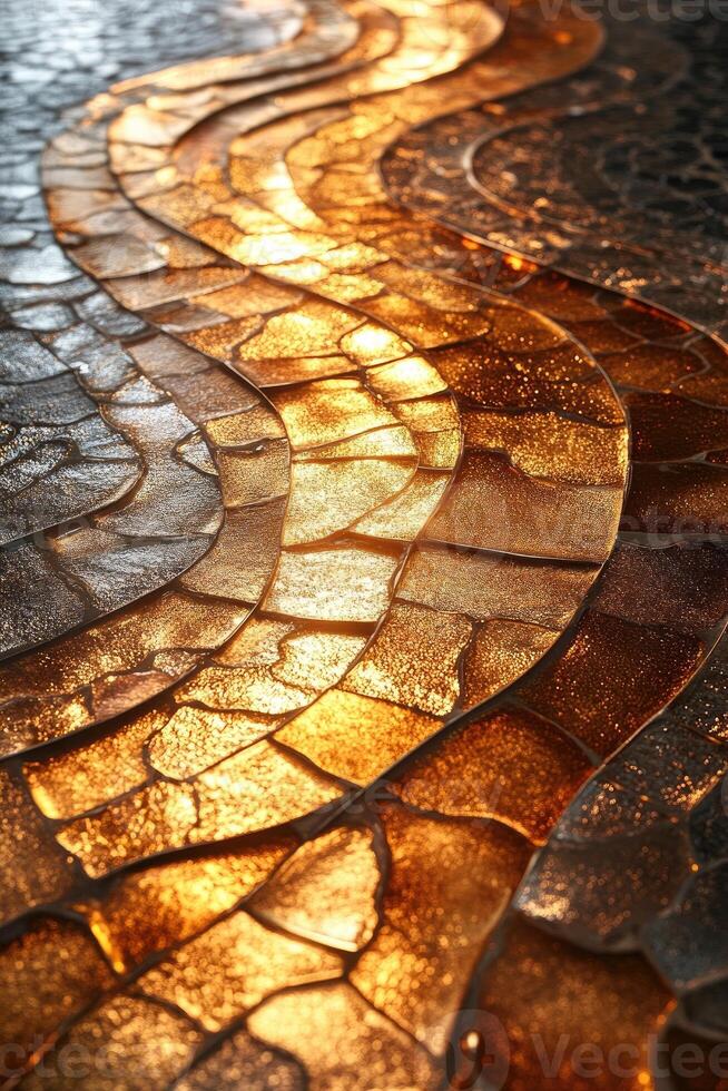 Decorative mosaic creating colorful abstract background photo