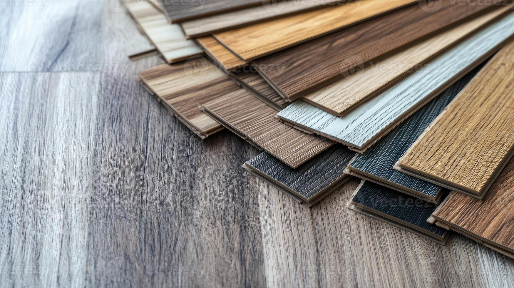 Choosing wooden floor planks for home interior design project photo