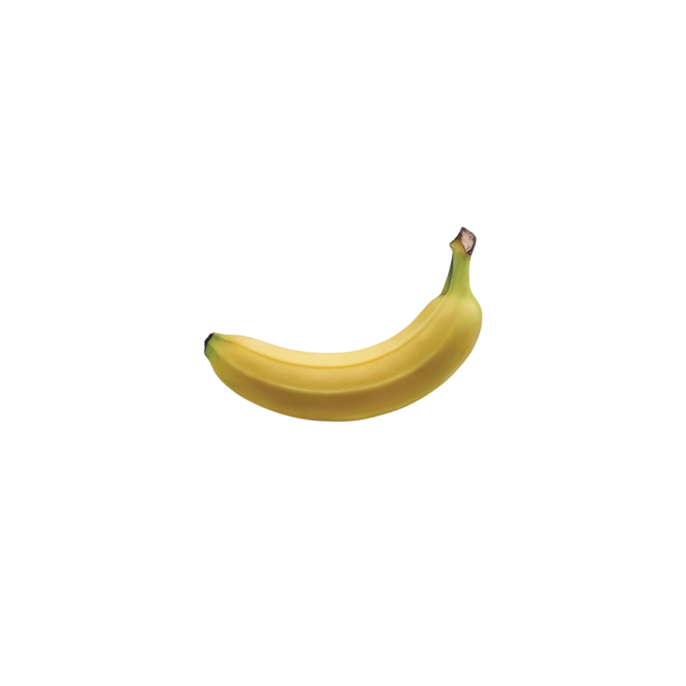 Transparent background featuring a single banana png