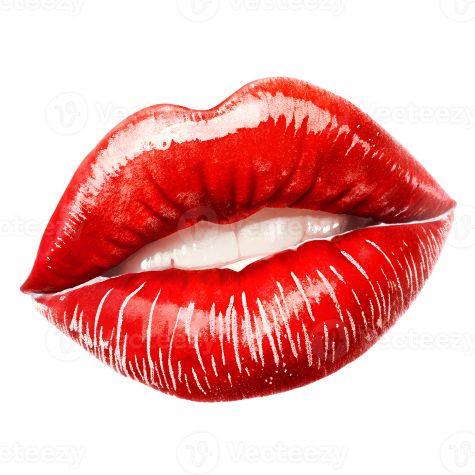 kisses, red lipstick, red lipstick isolated on transparent background png