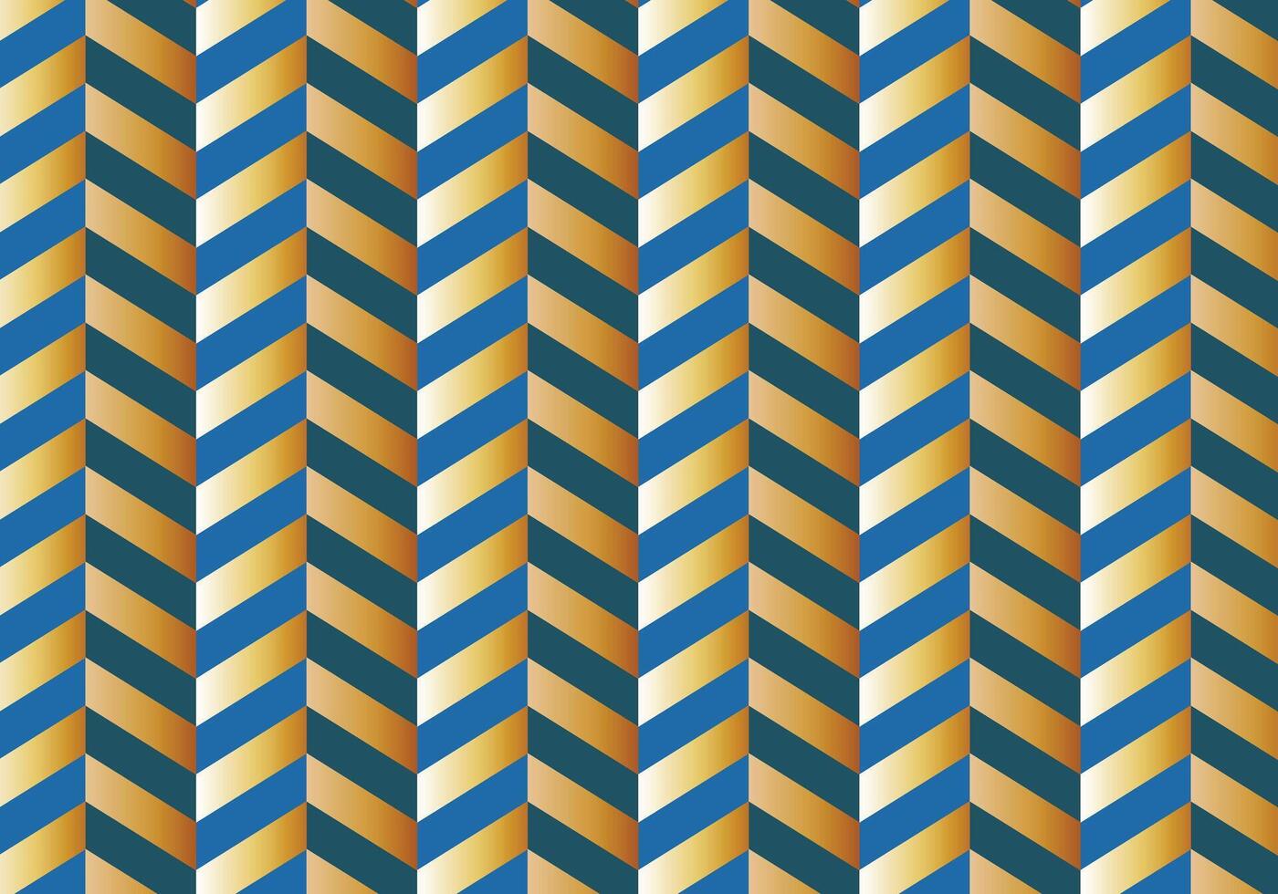 Blue and yellow chevron zigzag 3d geometric pattern style for background design. vector