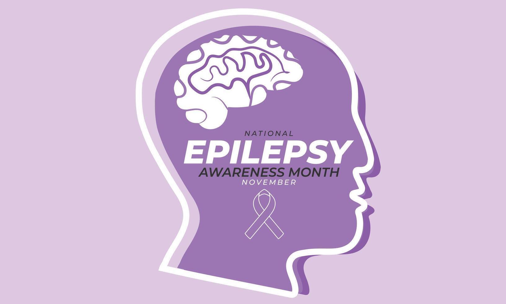 National Epilepsy awareness month. background, banner, card, poster, template. illustration. vector
