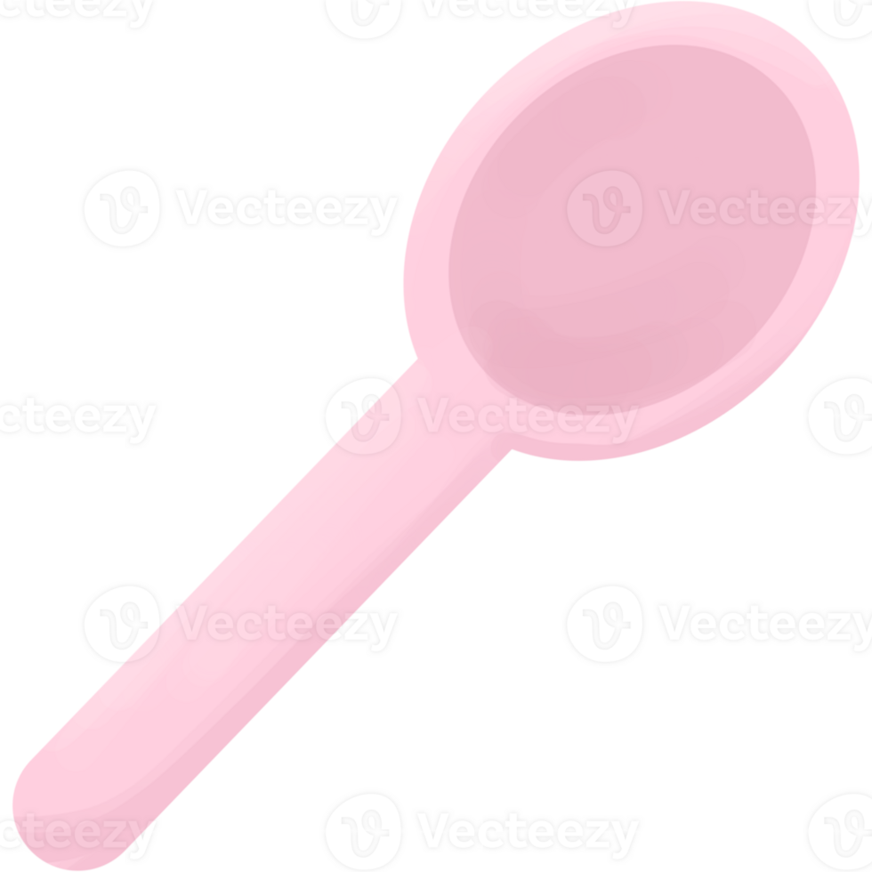 Cute Pink spoon png