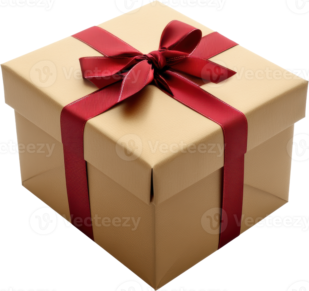 Gift Box with Red Ribbon png