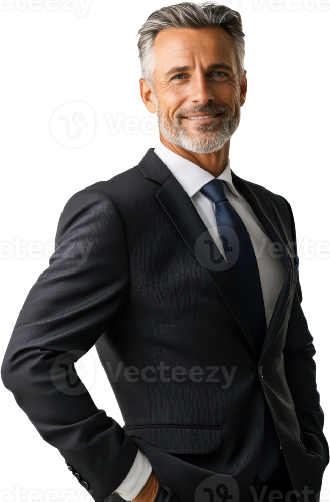 Confident Businessman in Suit Portrait Professional Corporate png