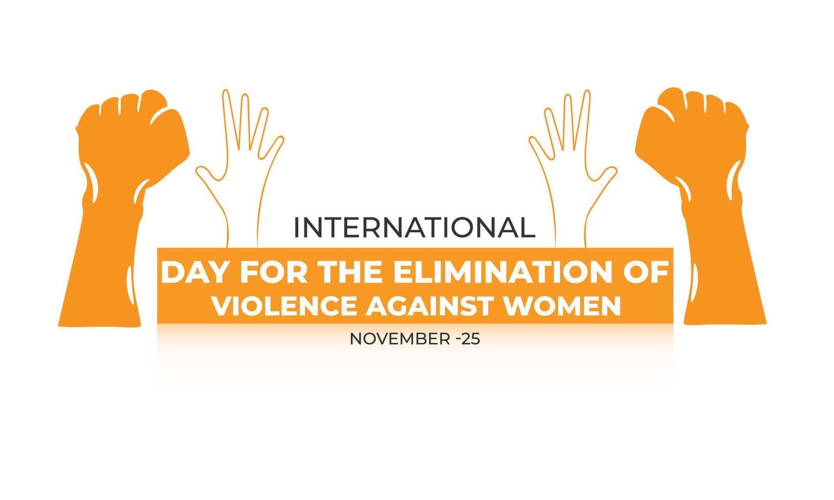 international day for the elimination of violence against women. background, banner, card, poster, template. illustration. vector