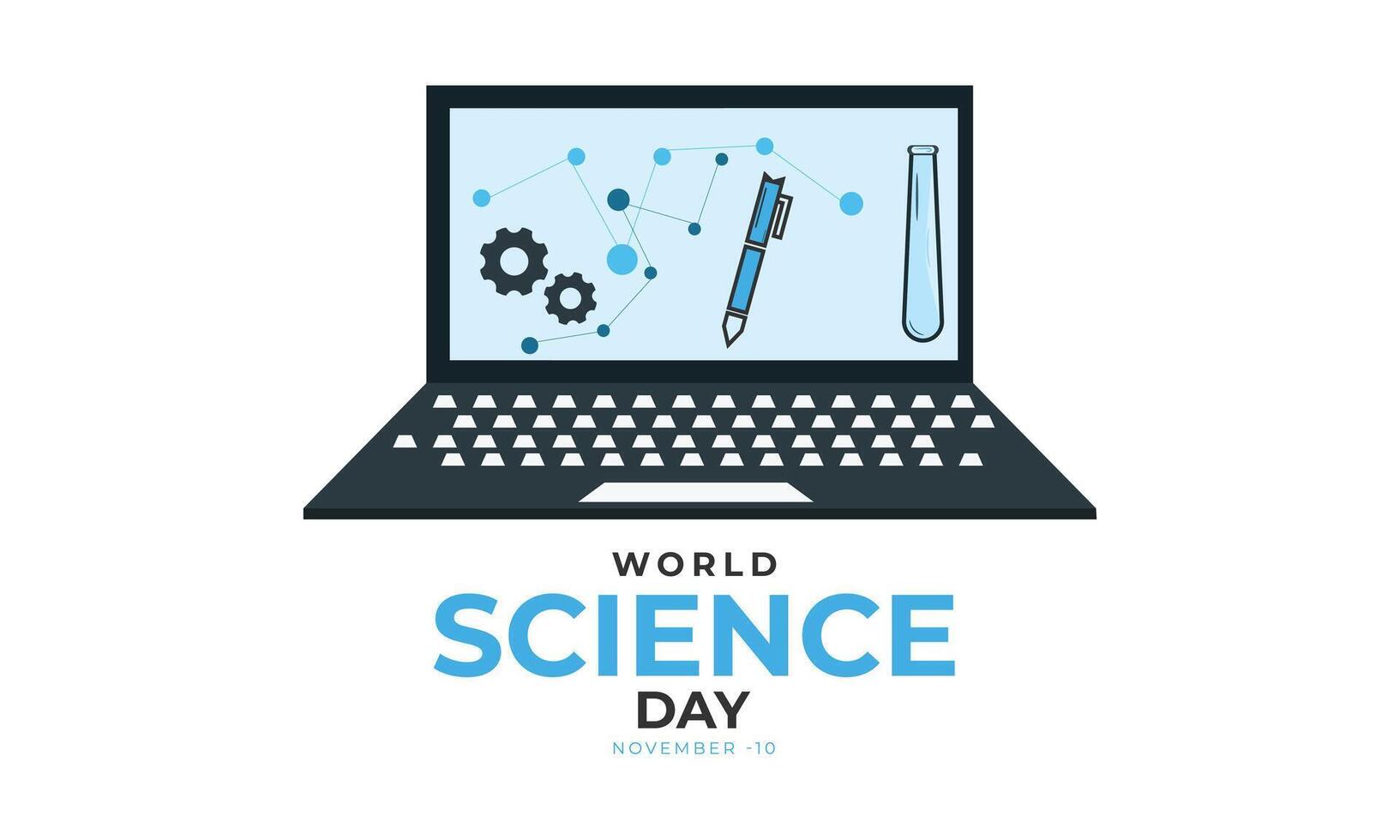 World Science day. background, banner, card, poster, template. illustration. vector