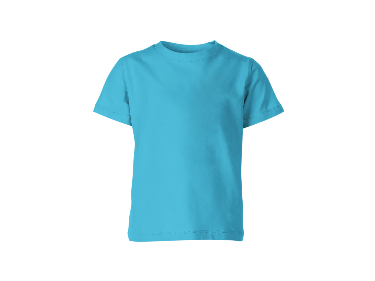 Heather Galapagos Blue colour blank fashion tee front mockup template png