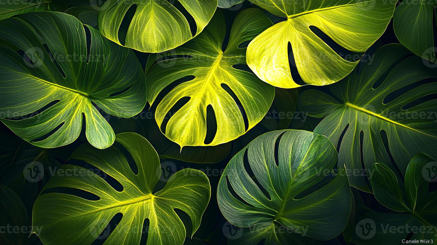 Vibrant Tropical Leaf Backgrounds. High-Resolution for Stunning Visuals photo