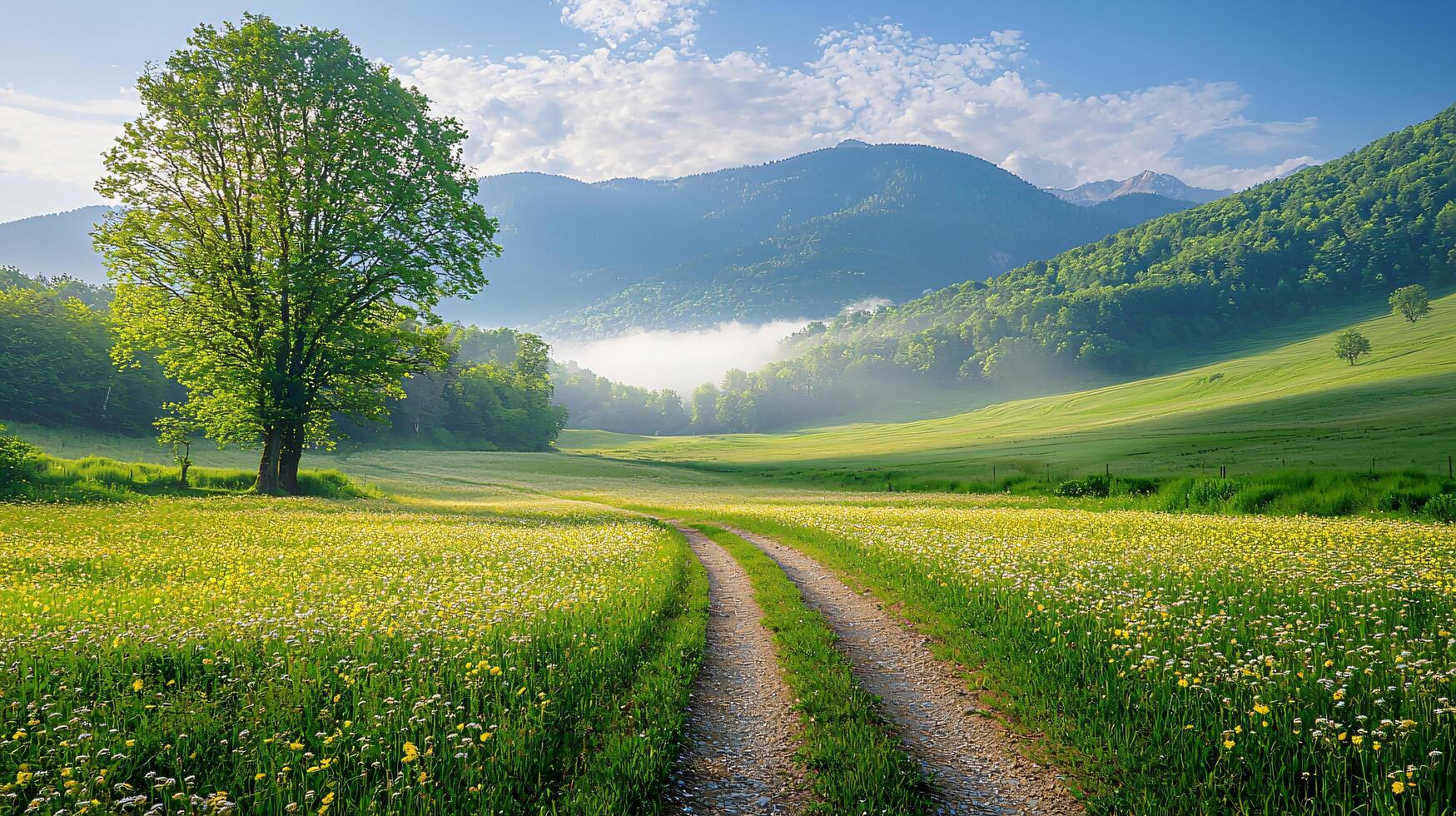 Stunning High-Resolution Nature and Landscape Backgrounds. Breathtaking Scenery in HD photo