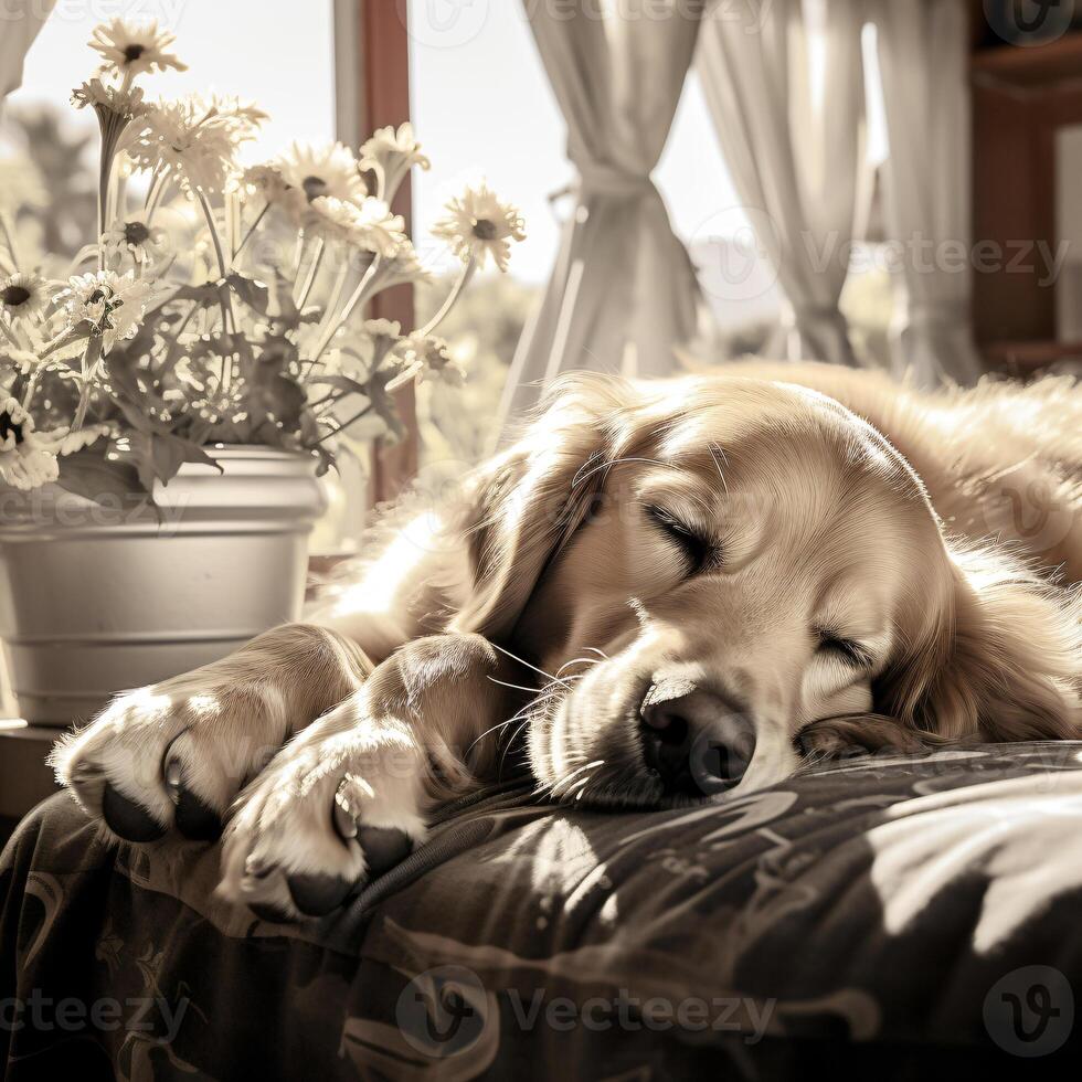 masterpiece HD quality pet photography of Golden Retriver Dog photo