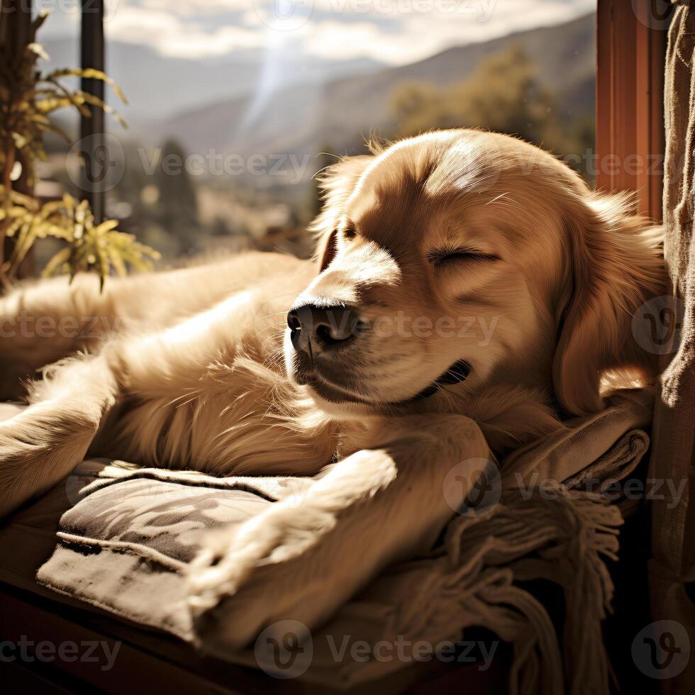 masterpiece HD quality pet photography of Golden Retriver Dog photo