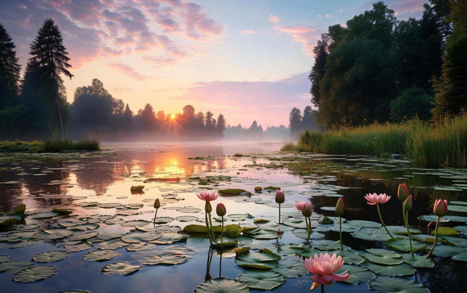 Stunning High-Resolution Nature and Landscape Backgrounds. Breathtaking Scenery in HD photo