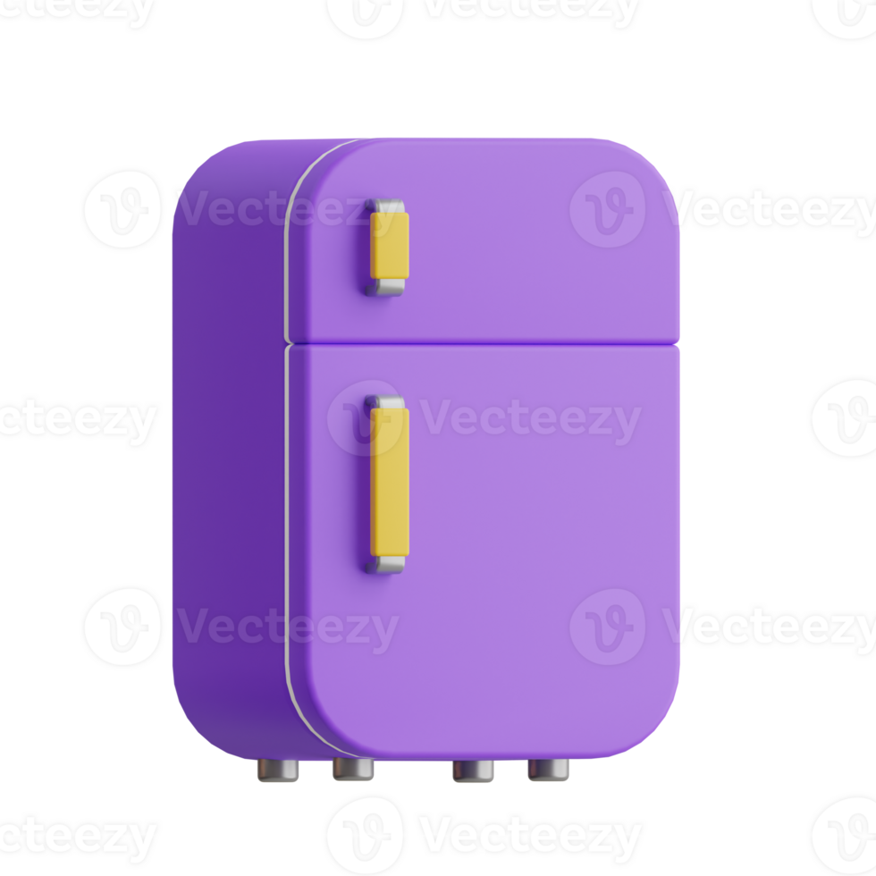 Fridge 3D Icon. refrigerator 3d icon png