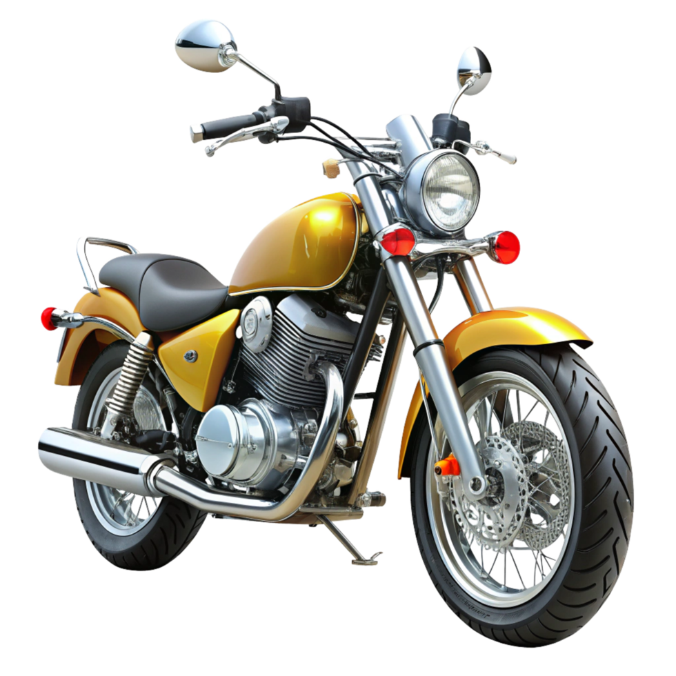 Elegant Motorcycle isolated on transparent background png