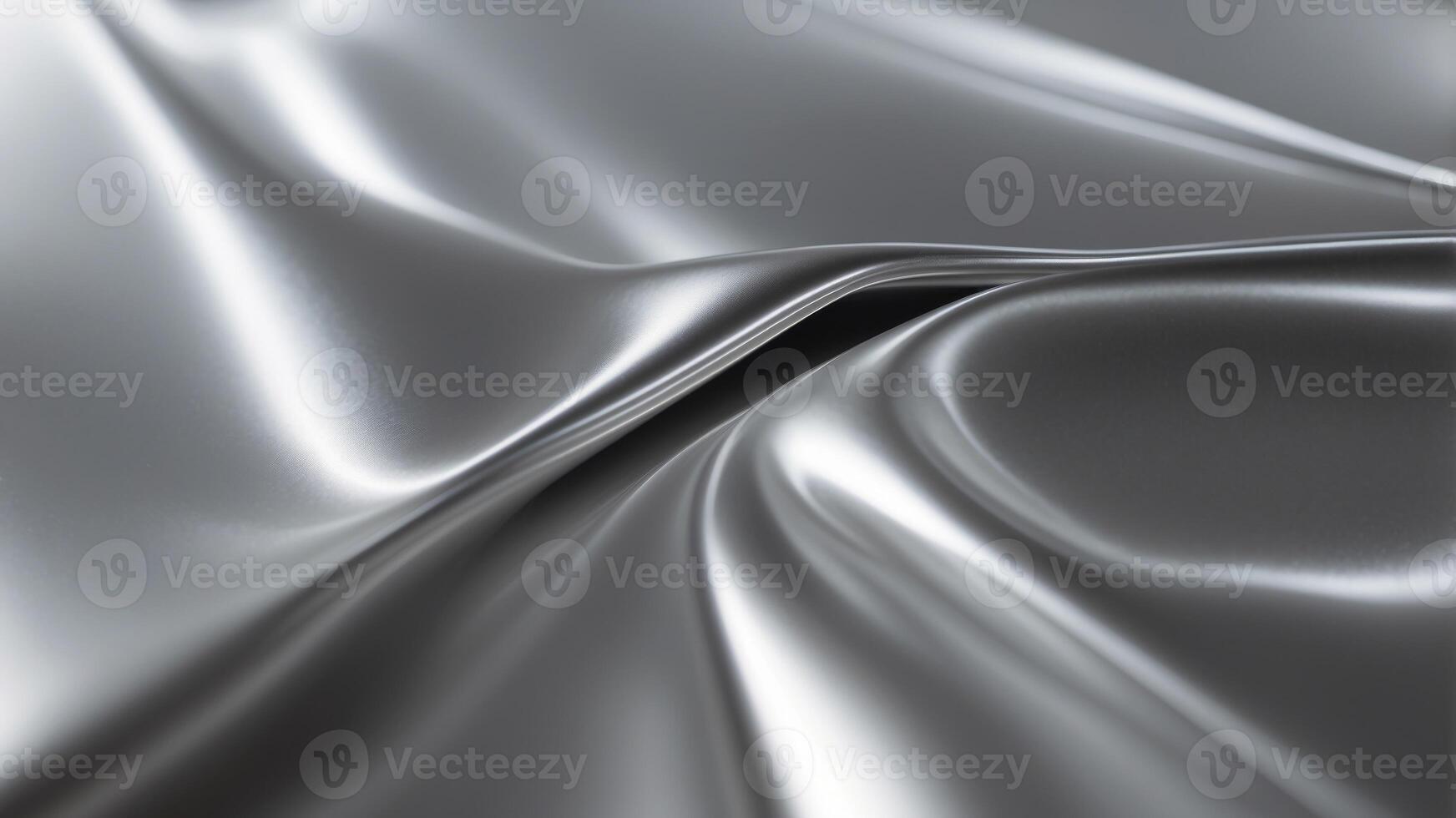 brushed silver metal background with the reflection of light. photo