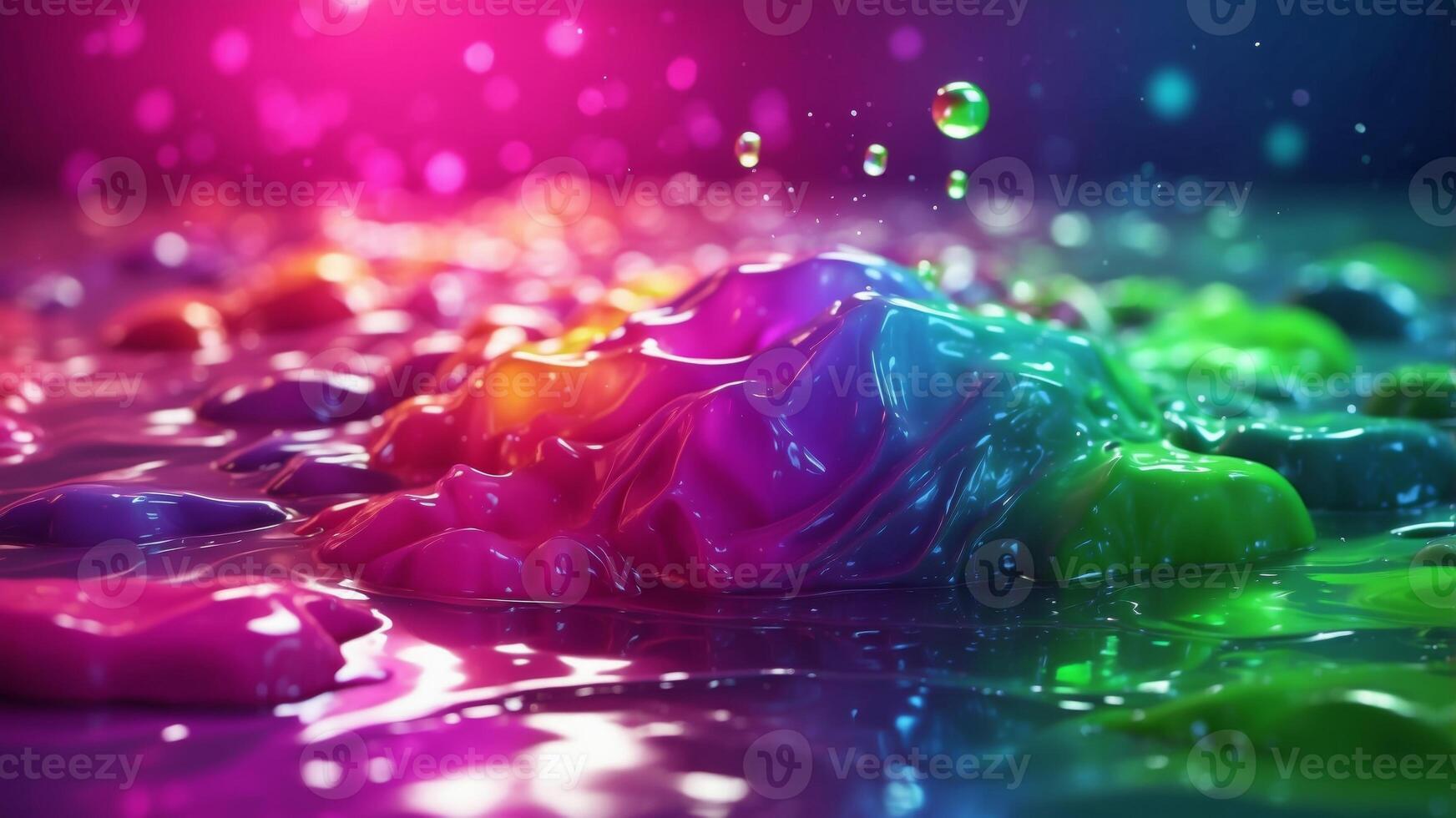 shiny slime gradient background for stress relieve. photo