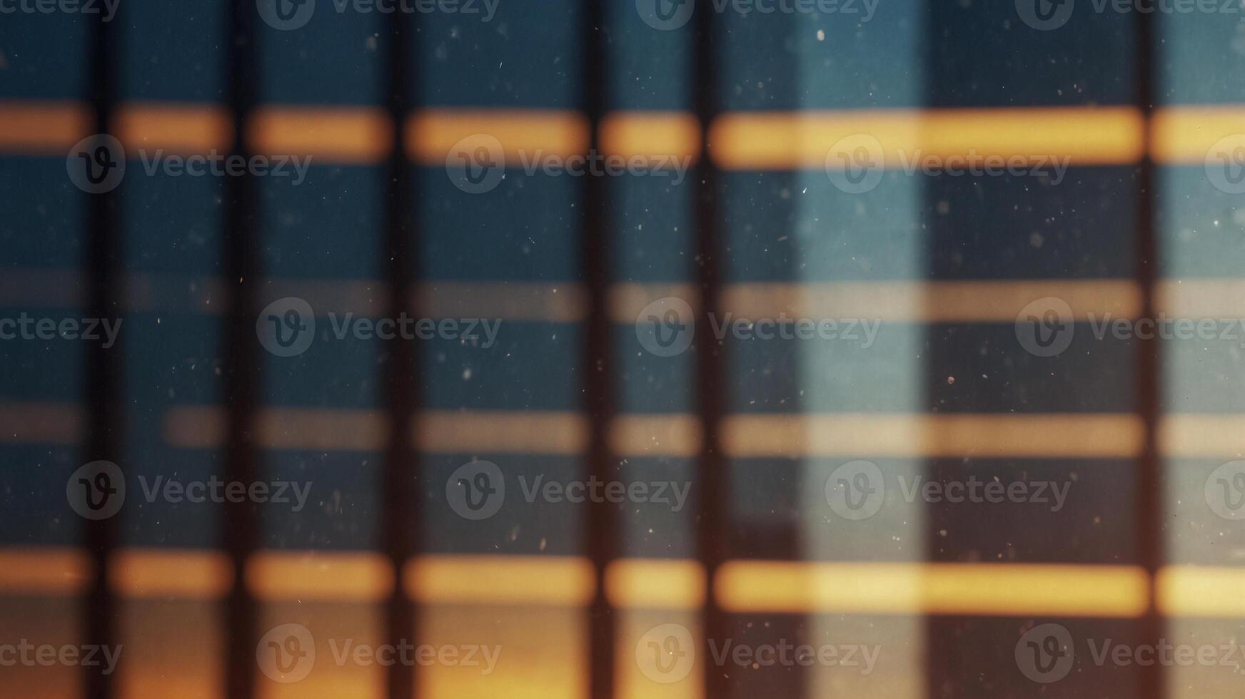 sun and sky reflection close up in an office building. photo