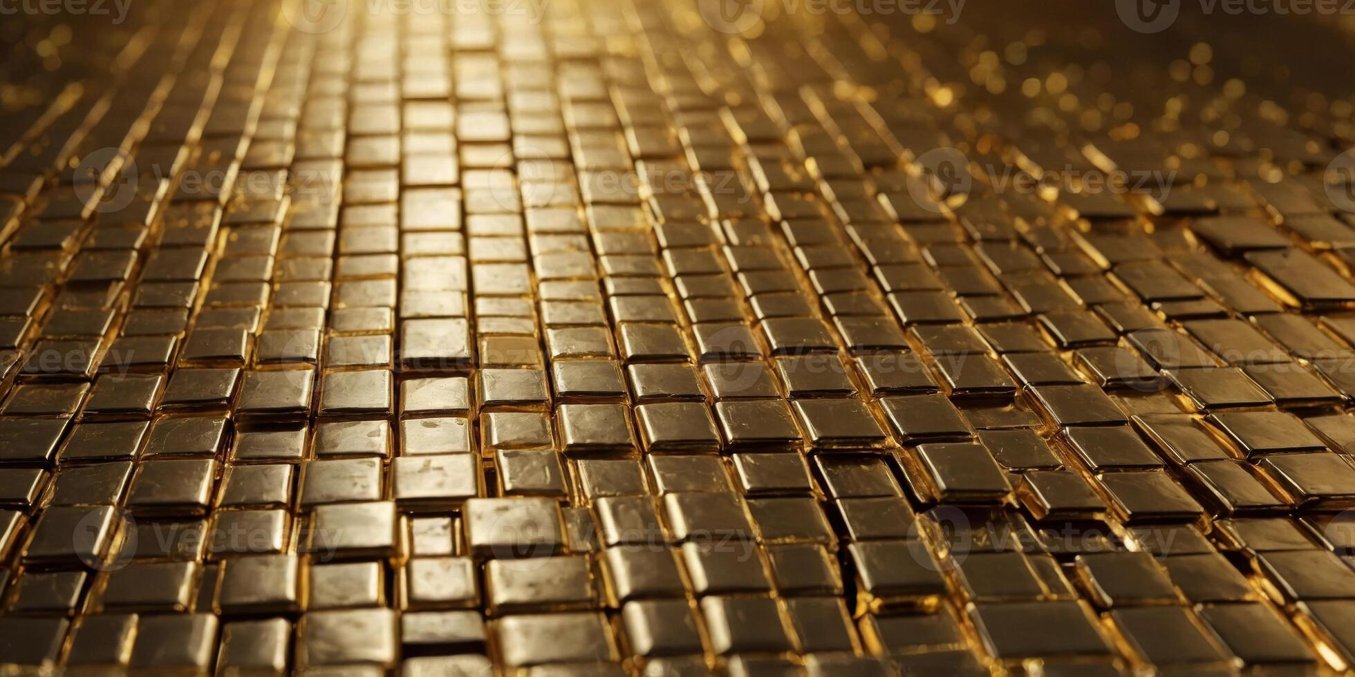 abstract gold background with squares Morden business background abstract background gold square shine and element for presentation design Template design. photo