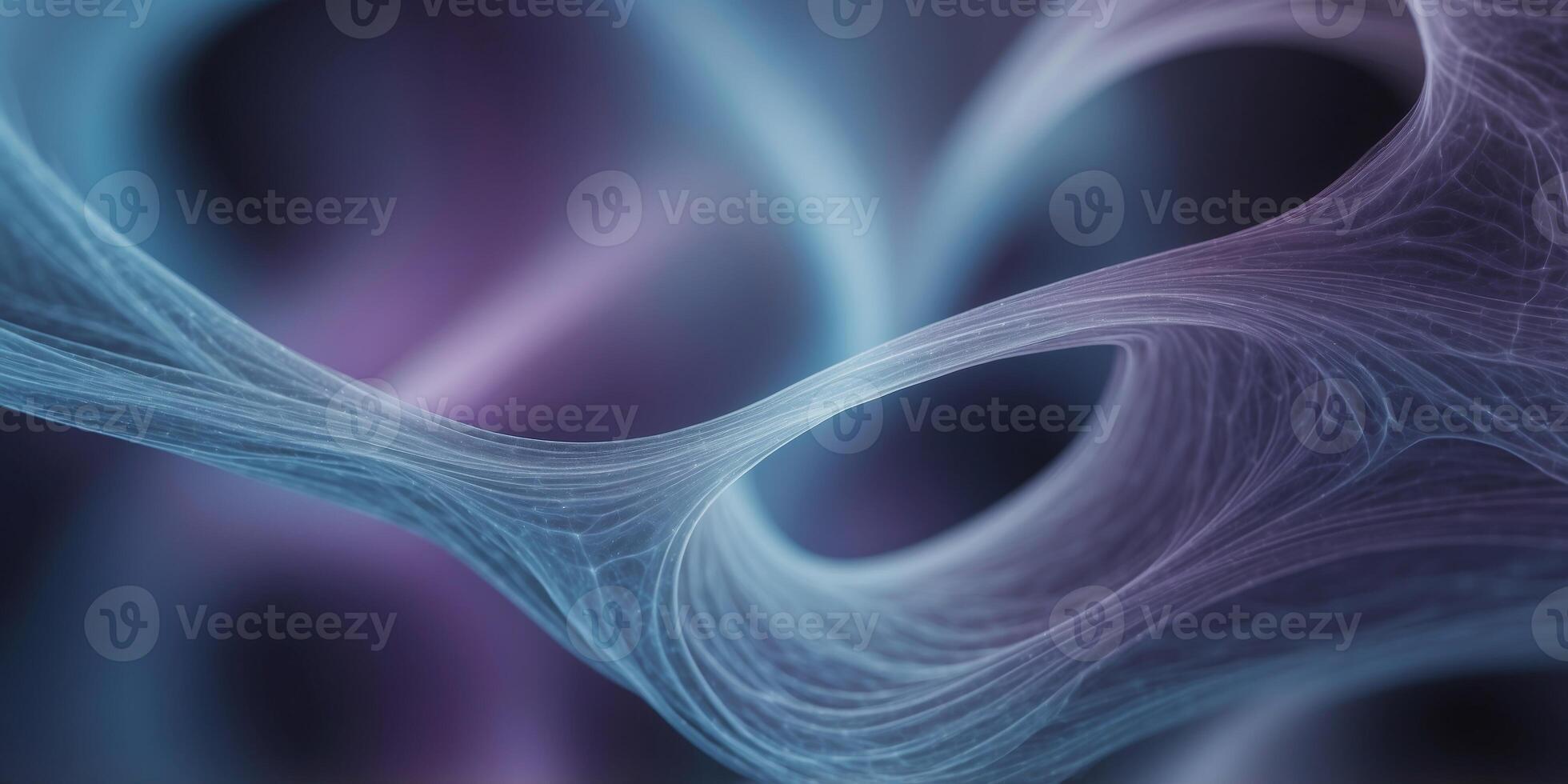 Abstract fractal swirl in shades of blue and purple. photo