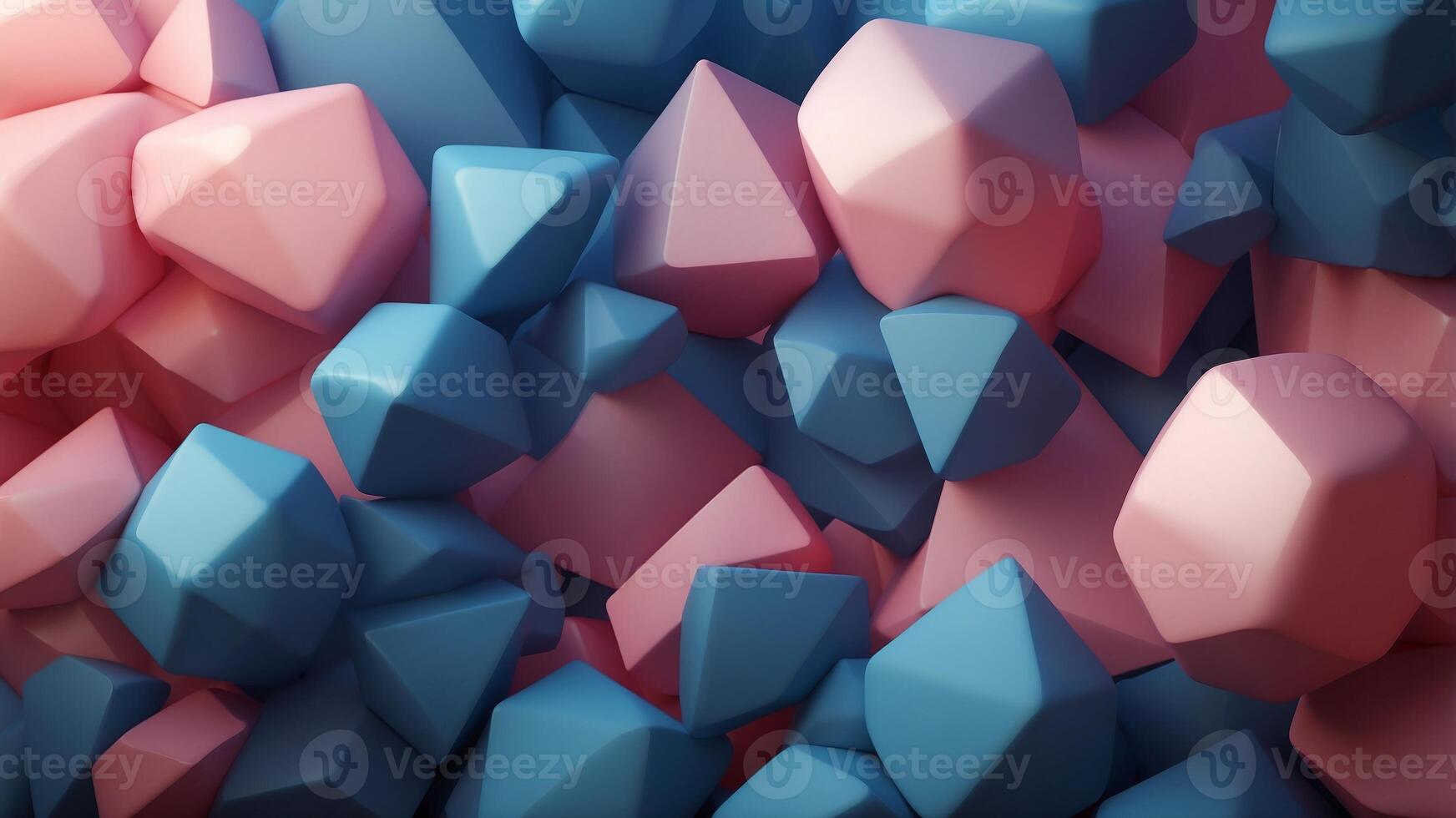 blue and pink gradients of abstract geometric shapes. photo