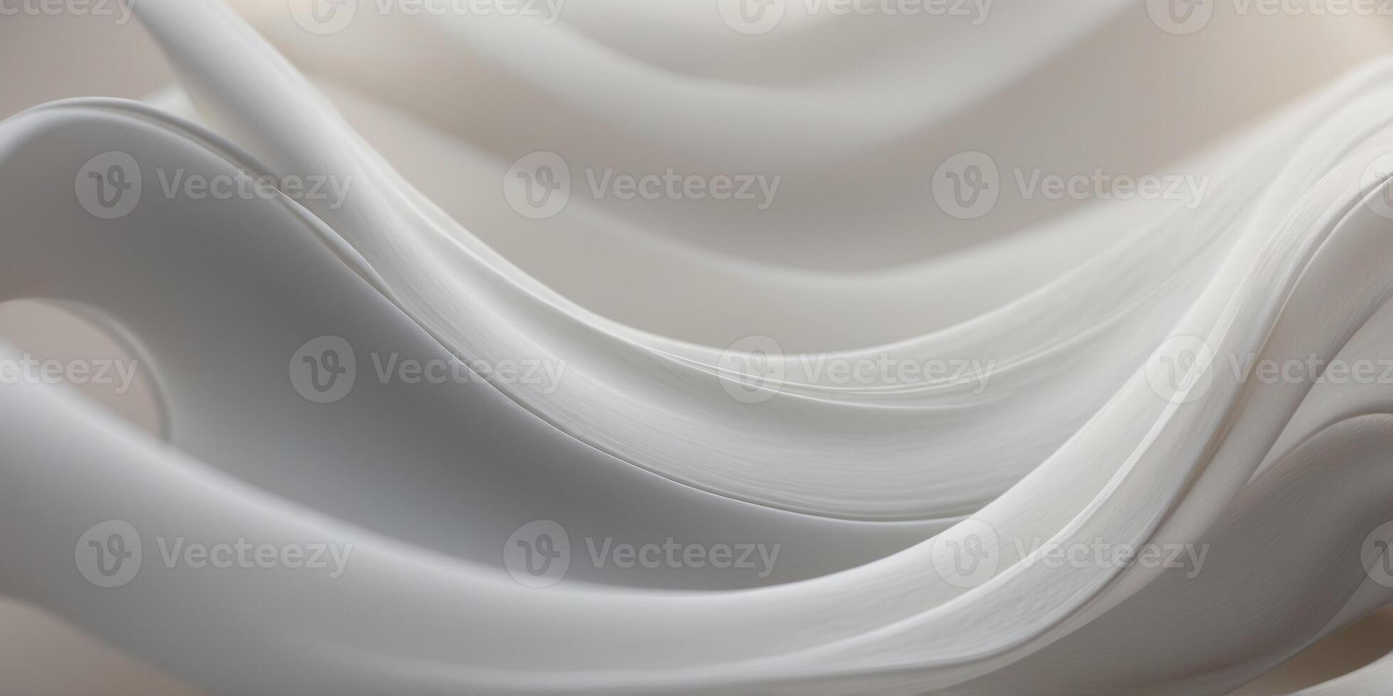 Wavy white abstract background with gentle curves and soft shadows. photo