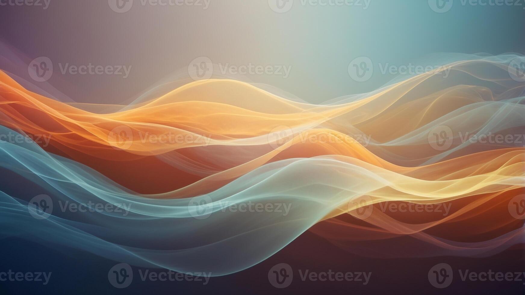 Abstract waves of light in soothing colors create a tranquil effect. photo