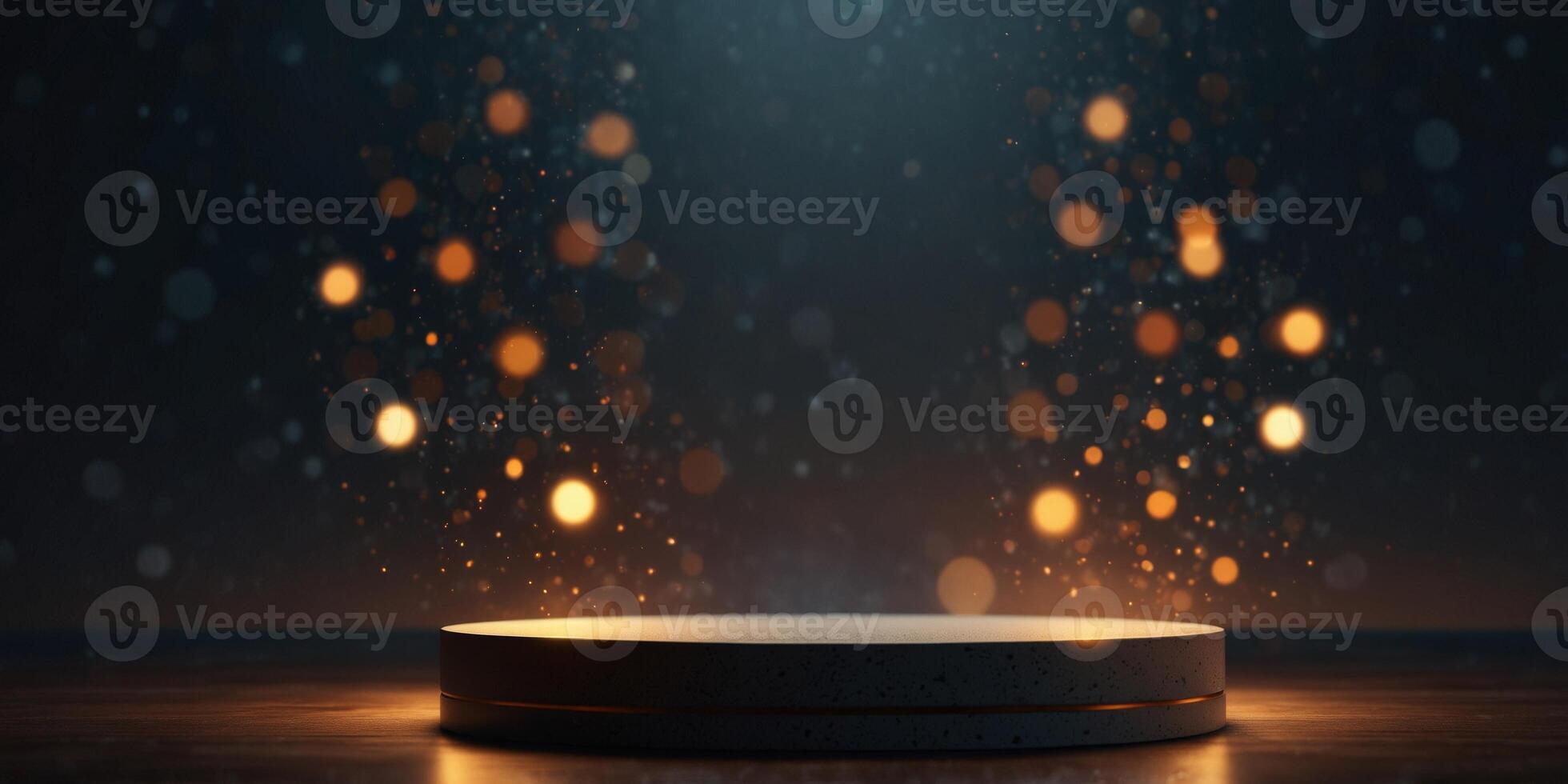 Futuristic Illuminated Pedestal Podium for Dynamic Product Showcases. photo