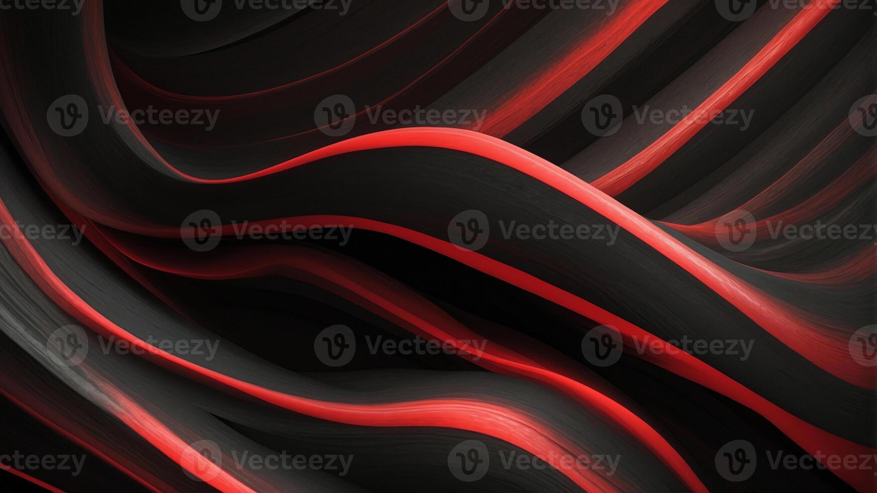 dynamic red stripes on abstract black background vibrant and modern design. photo