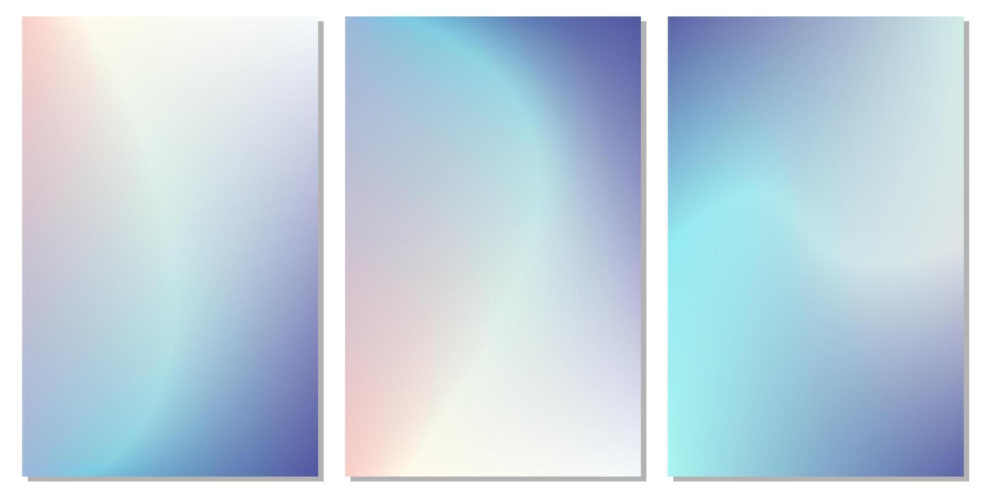 Tech colourful light mesh background collection for poster or mobile application. vector