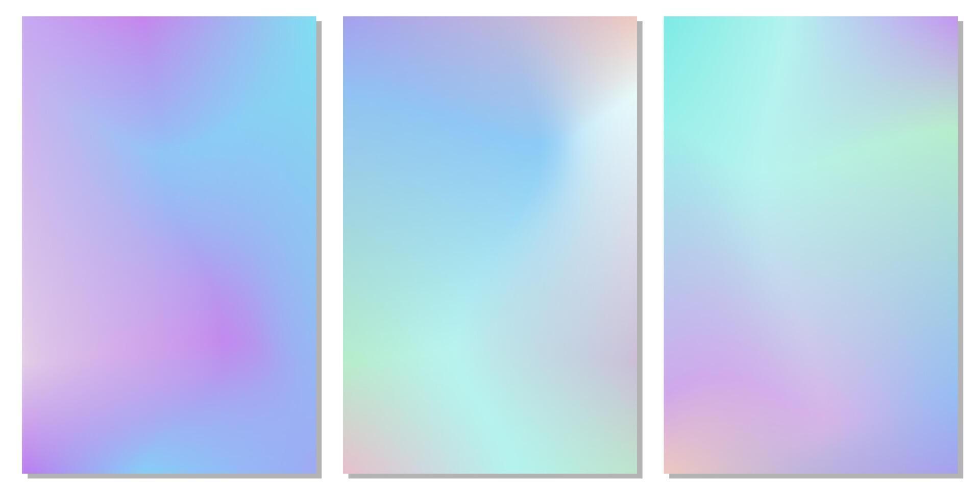 Light blue gradient background collection, suitable for various designs related to modern, clean, calming vector