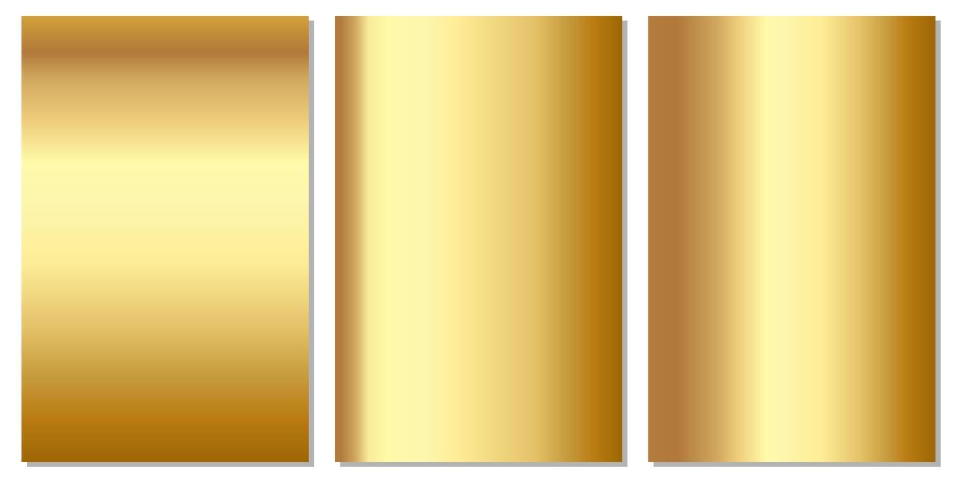 Shiny Gold abstract metallic gradient wallpaper texture collection vector