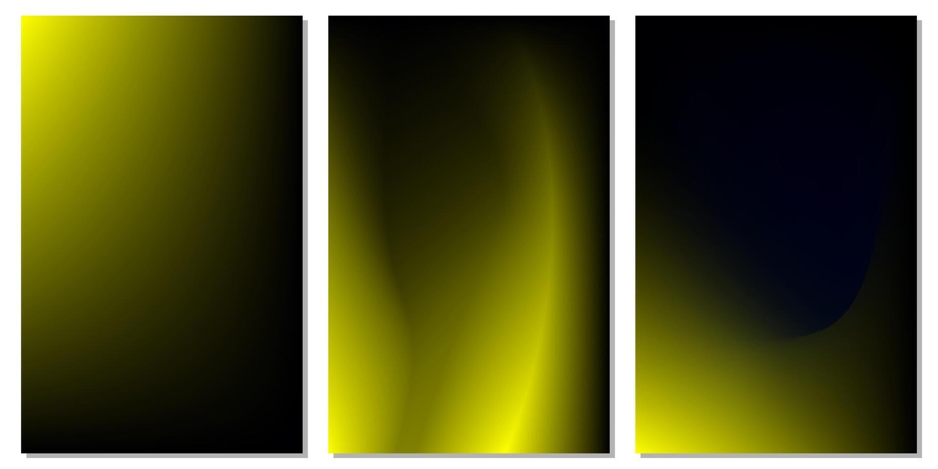 Dark yellow mesh gradient blur template. Colorful illustration with gradient in abstract style. vector