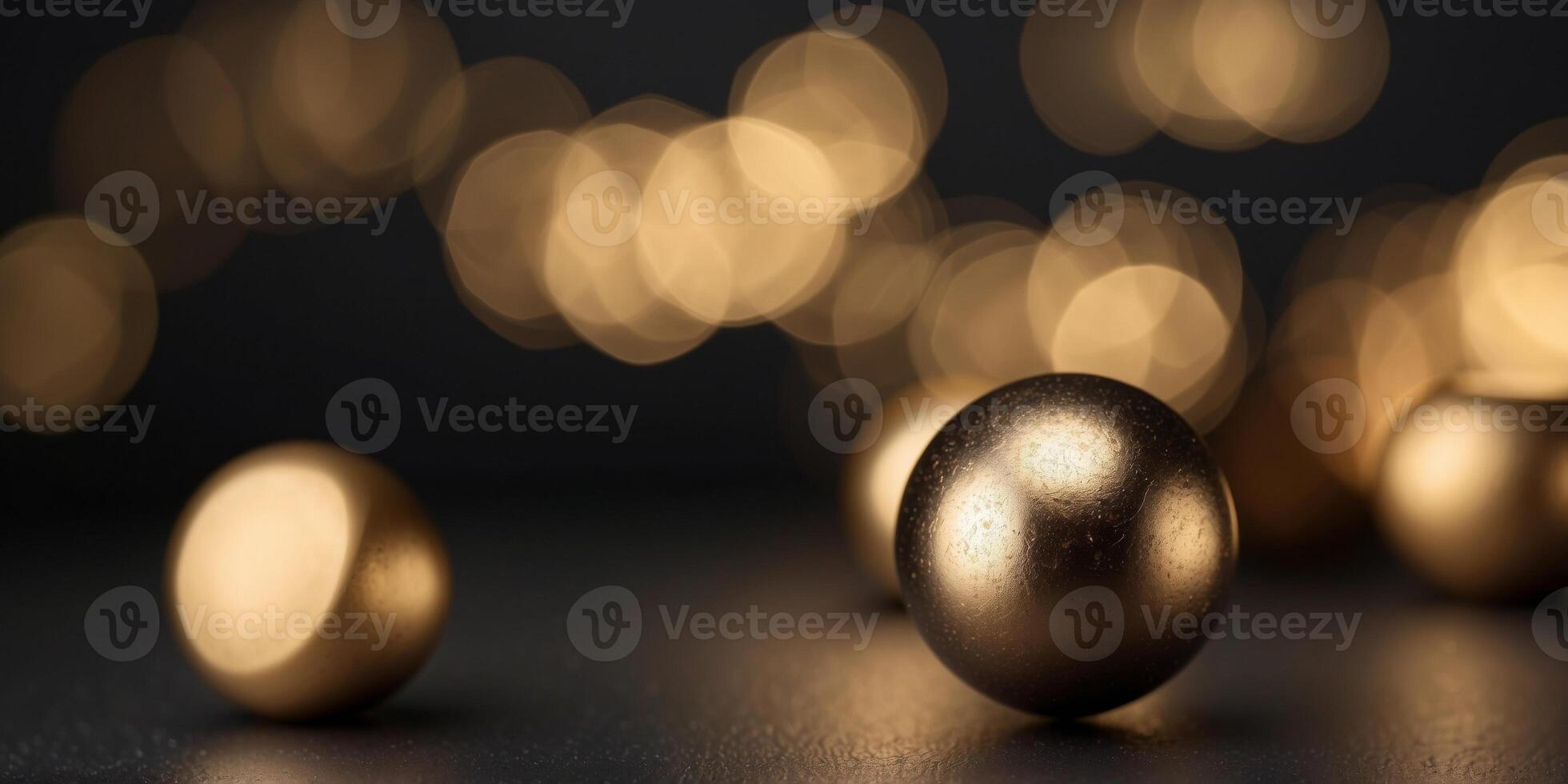 Abstract metallic dark gray with gold light luxury. photo