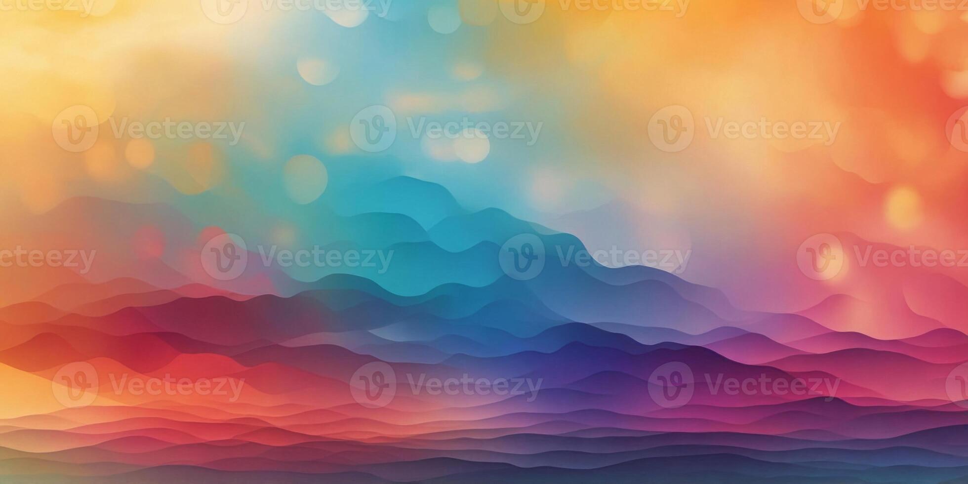 Abstract gradient with warm and cool tones blending together. photo