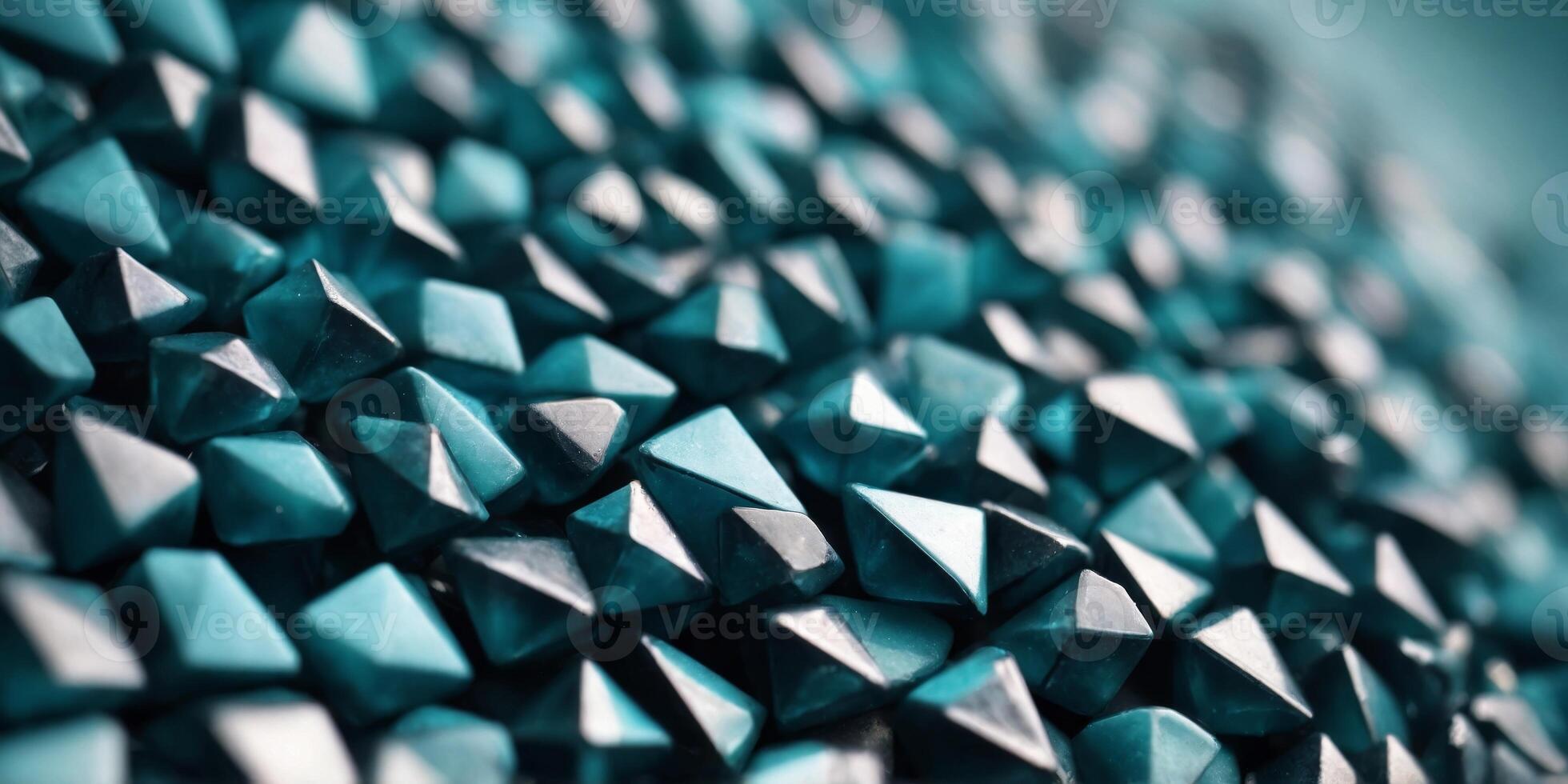 Background with small diamond shaped light teal blue tiles. photo