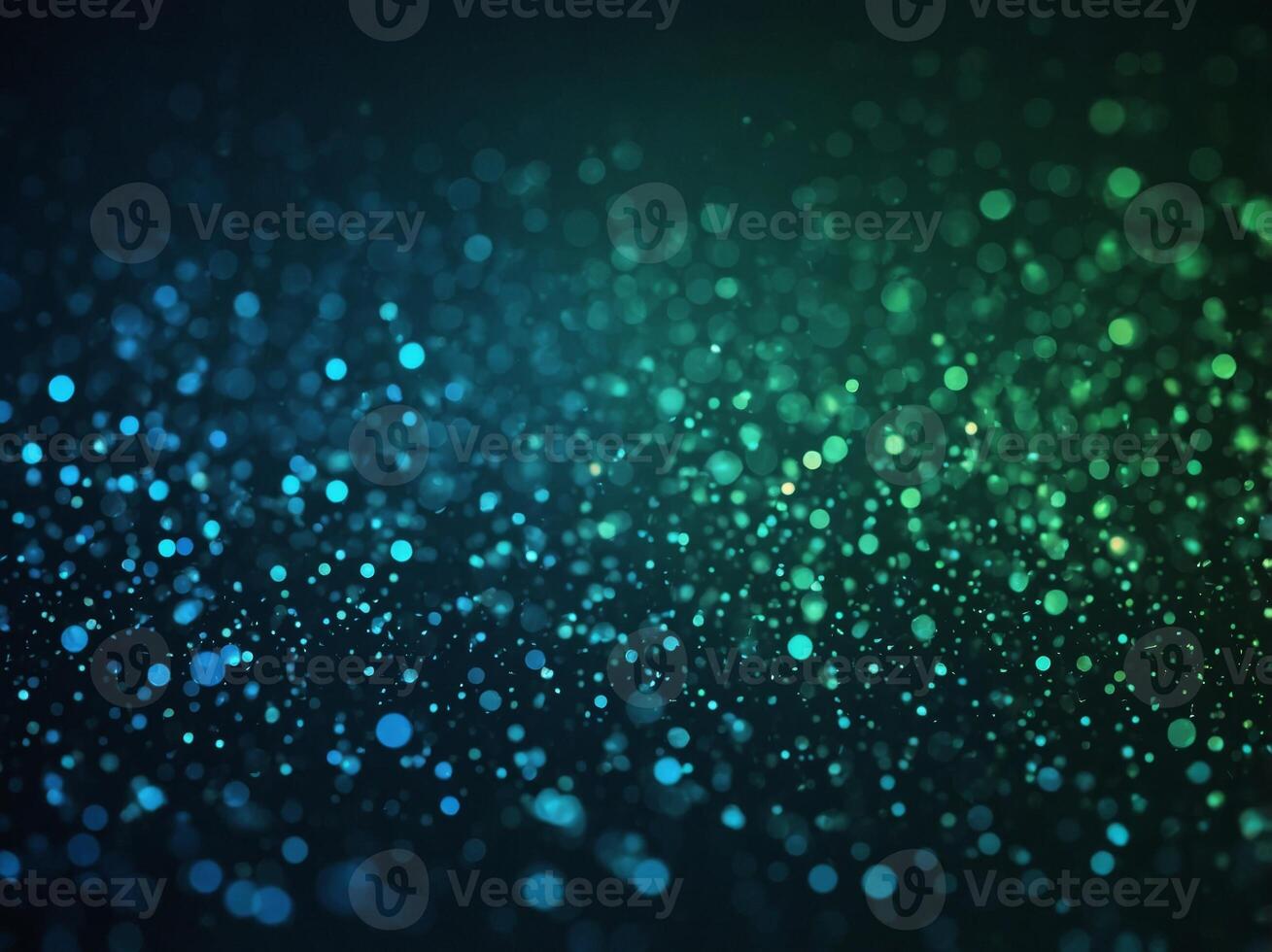 Abstract cosmic background with a gradient of blue and green hues. photo