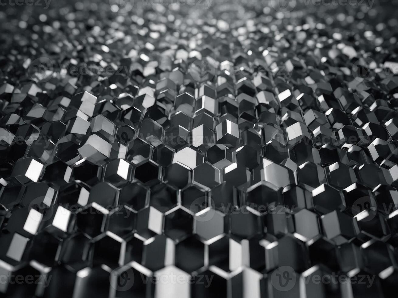 Abstract geometric composition in shades of gray and black. photo