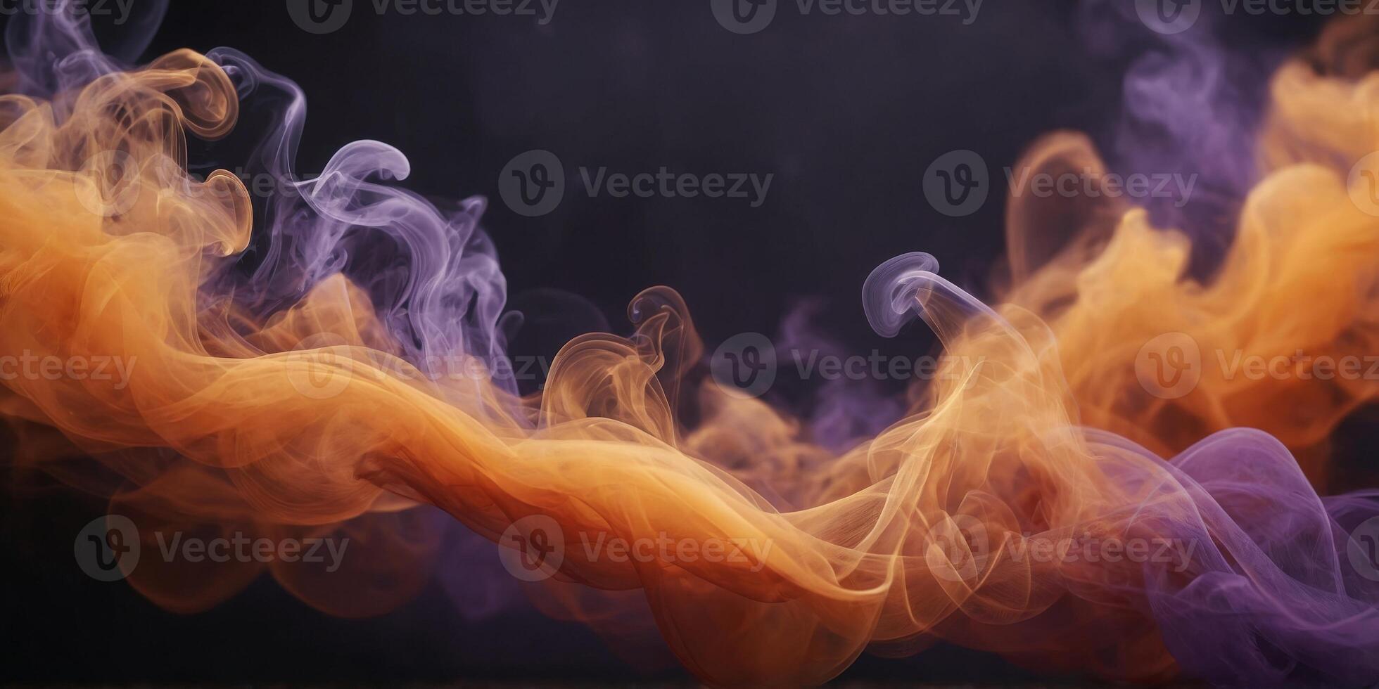 purple and orange smoke background for Halloween. photo