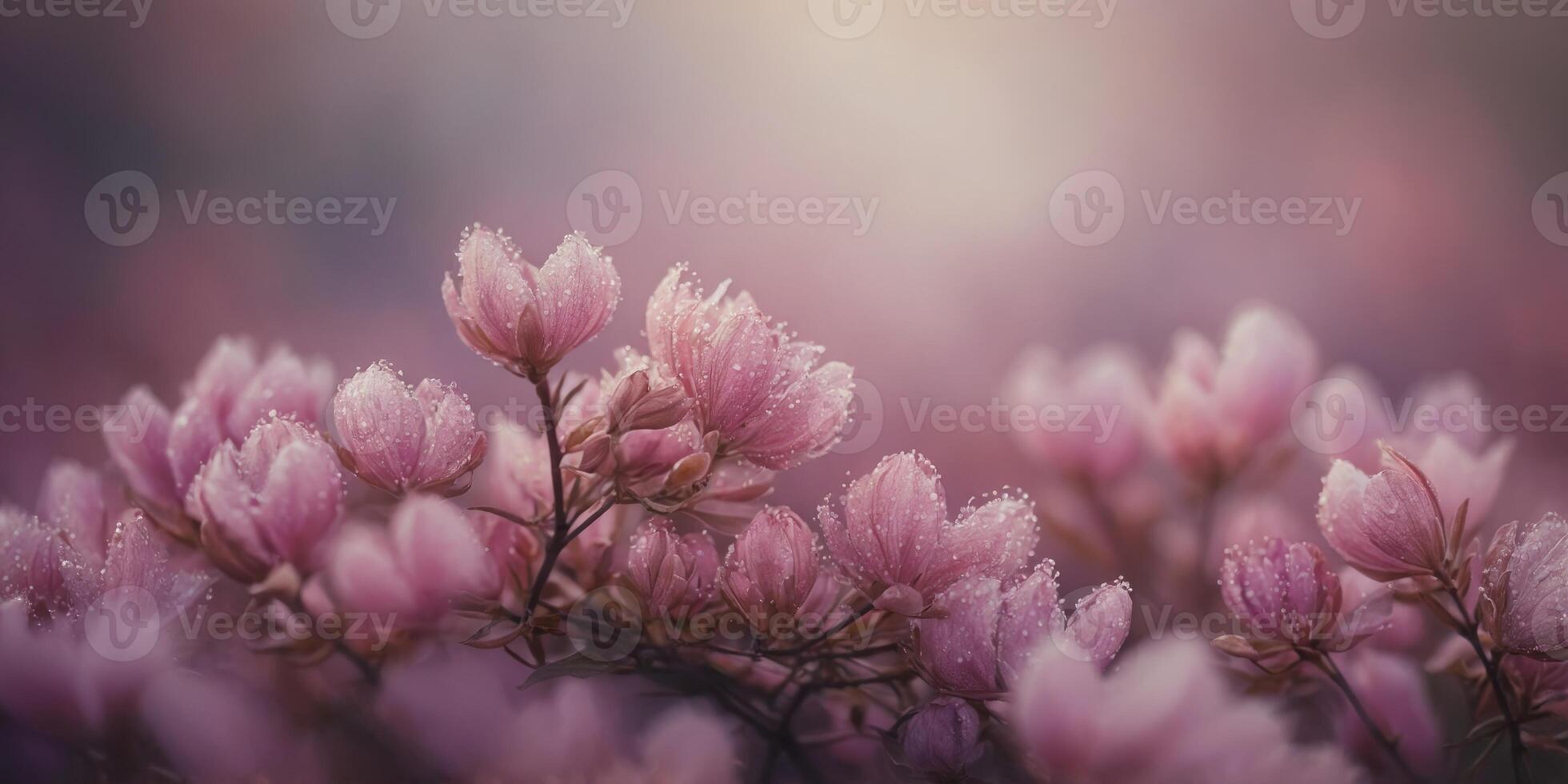 Soft gradient of pink and purple hues creating a dreamy effect. photo
