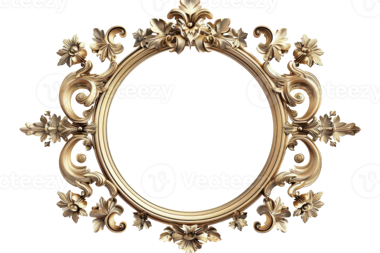 Embellished Frame On Transparent Background. png