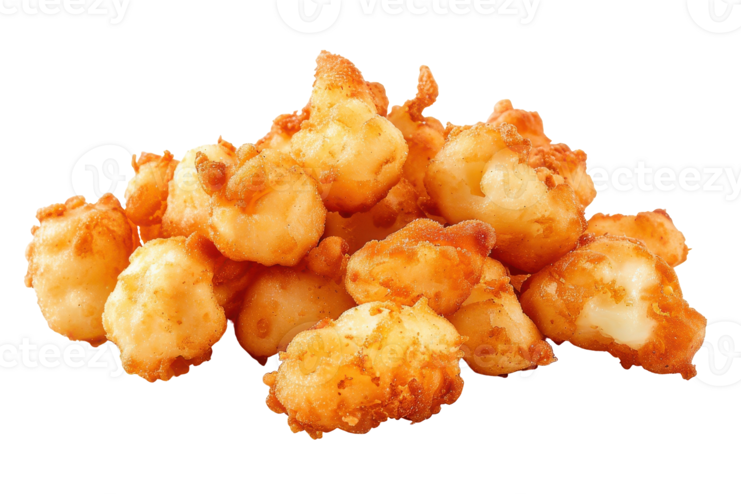 Fried Cheese On Transparent Background. png