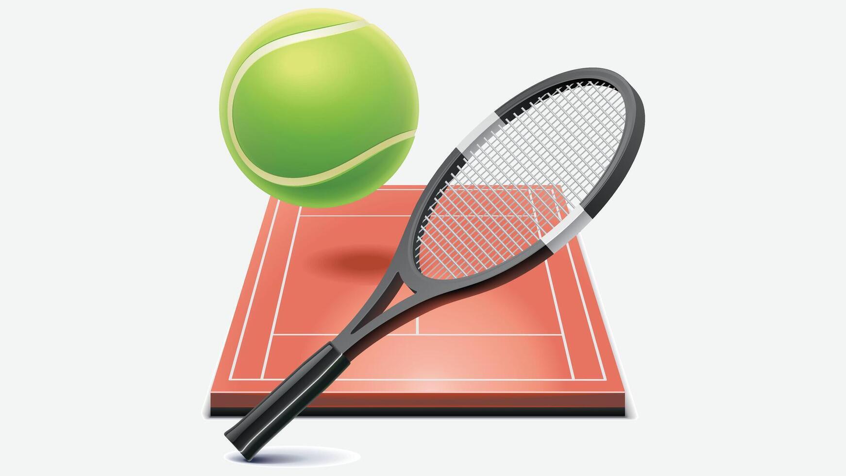 Tennis ball Sports equipment icons illustration vector
